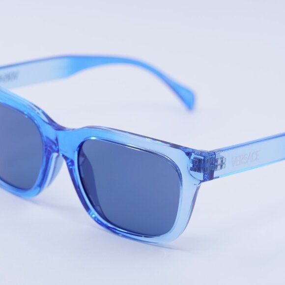 Versace Kids VK4006U 5532/80 Sunglasses Blue Rectangle Frame, Blue Lenses - Picture 6 of 10